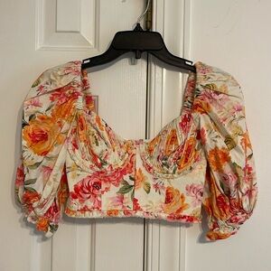 For Love and Lemons Floral Blouse